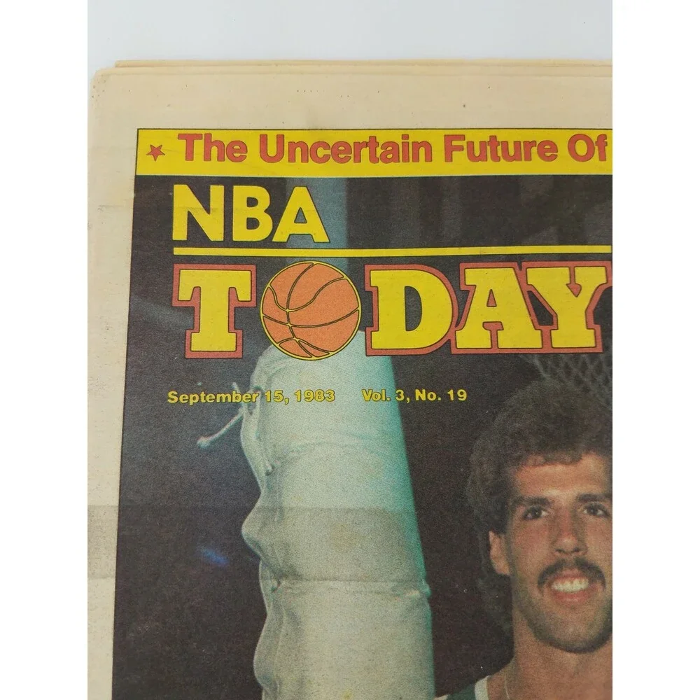 RARE 1983 NBA Today Newspaper Magazine Basketball Kelly Tripucka VTG 80s Vintage